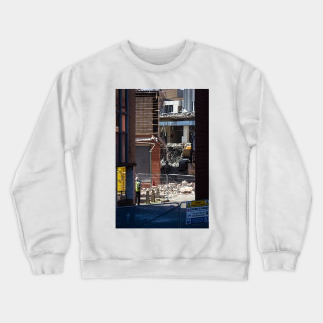 St David's Demolition, Swansea - 2012 Crewneck Sweatshirt by SimplyMrHill